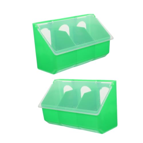 MILISTEN 2 Stück Taubenfutterbox Hochleistungs-vogelhäuschen Hängend Käfig Futterspender Fütterung Vogelhäuschen Mit Schnallendesign Vogelfütterer Plastik Light Green MILISTEN 2 Stück Taubenfutterbox Hochleistungs-vogelhäuschen Hängend Käfig Futterspender Fütterung Vogelhäuschen Mit Schnallendesign Vogelfütterer Plastik Light Green von Milisten