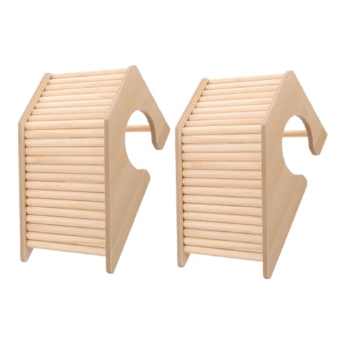 Milisten 2stücke Holzleiterbrücke Für Hamster Kletterspielzeug Mit Gemütlichem Nest Robustes Holzmaterial Multifunktionales Design Für Kleintiere Passend in Tierkäfige Dekoratives von Milisten