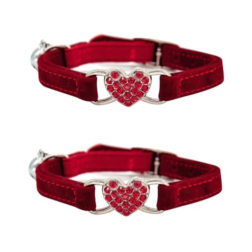 MILISTEN 2 Stück Verstellbares Katzenhalsband Strass Katzenkette Haustierhalsband Katzenhalskette MILISTEN 2 Stück Verstellbares Katzenhalsband Strass Katzenkette Haustierhalsband Katzenhalskette von Milisten
