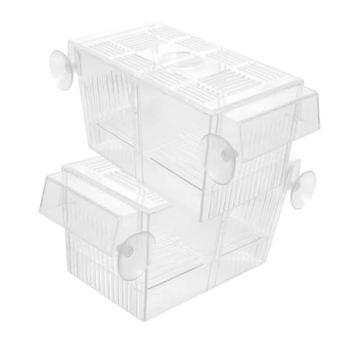 MILISTEN Aquarium-fischzuchtbox Mit Trennwand 2 Stück Inkubator-Tank Fischsammler Stabiler Kunststoff Nylon Ohne Becher Für Einfache Installation von Milisten