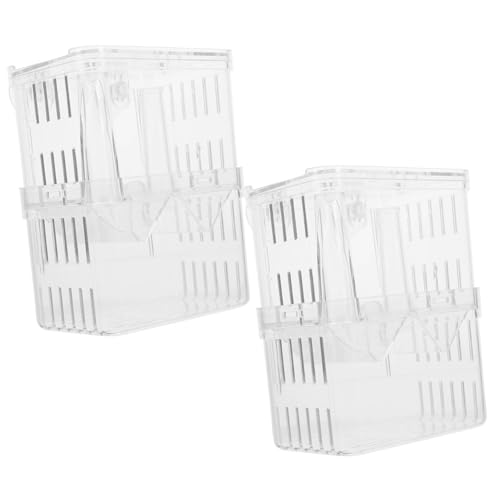MILISTEN Züchterbox Inkubator-Tank für Aquarien 2 Stück Isolationsbox für Aquarien Optimale Belüftung für Einfache Beobachtung MILISTEN Züchterbox Inkubator-Tank für Aquarien 2 Stück Isolationsbox für Aquarien Optimale Belüftung für Einfache Beobachtung von Milisten