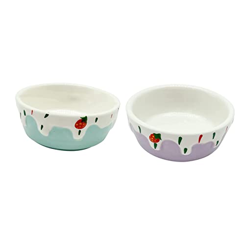 MILISTEN Hamster Feeder Container 2 Stücke Keramik Pet Schüssel Hohe-Komfort MILISTEN Hamster Feeder Container 2 Stücke Keramik Pet Schüssel Hohe-Komfort von Milisten