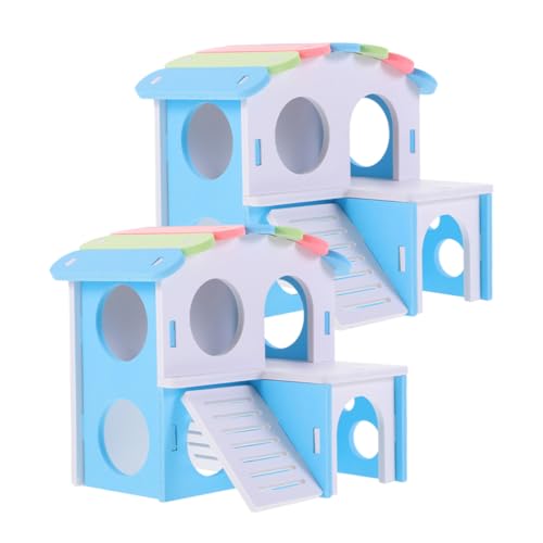 MILISTEN 2-teiliges Versteck Für Hamster Meerschweinchen Doppeldeck Und Leiter Empfindliches Rattenversteck Für Haustiere MILISTEN 2-teiliges Versteck Für Hamster Meerschweinchen Doppeldeck Und Leiter Empfindliches Rattenversteck Für Haustiere von Milisten