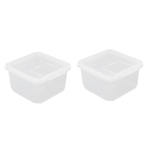 Milisten 2stücke Mini Carrier Reptile Feeding Box Durchsichtige Zuchtbox Mit Belüftung Für Spinnen Und Kleine Reptilien Für Terrarien Und Aufzucht Von Haustieren von Milisten