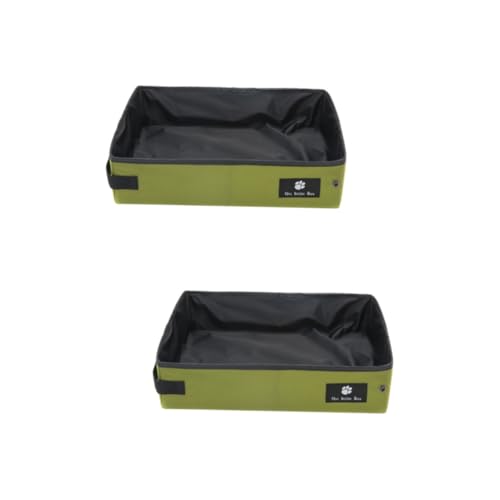 MILISTEN 2 Stücke Box Robuste Katzentoilette Tragbare Für Reise Haustier Zu Reinigen S Größe Grün MILISTEN 2 Stücke Box Robuste Katzentoilette Tragbare Für Reise Haustier Zu Reinigen S Größe Grün von Milisten