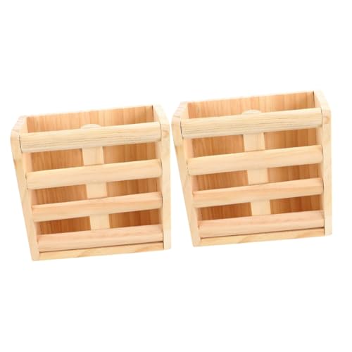 Milisten 2stücke Hamster Heuraufe Aus Holz Für Kleintiere Futterspender Mit Festem Design Installieren Minimiert Abfall Und Hält Heu Sauber Und Ordentlich Für Kaninchen Meerschweinchen Milisten 2stücke Hamster Heuraufe Aus Holz Für Kleintiere Futterspender Mit Festem Design Installieren Minimiert Abfall Und Hält Heu Sauber Und Ordentlich Für Kaninchen Meerschweinchen von Milisten