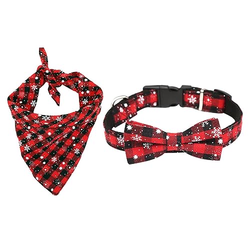 MILISTEN 2 Stücke Schneeflocke Muster Hund Fliege Bandana Kragen Einstellbare Haustier Halskette für Urlaub Kleid MILISTEN 2 Stücke Schneeflocke Muster Hund Fliege Bandana Kragen Einstellbare Haustier Halskette für Urlaub Kleid von Milisten