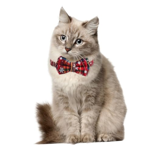 Milisten 2stücke Weihnachtskatzenhalsband Verstellbares Haustierhalsband Für Katzen Mit Festlichem Design Für Weihnachtszeit Inklusive Schleife Für Besondere Anlässe von Milisten