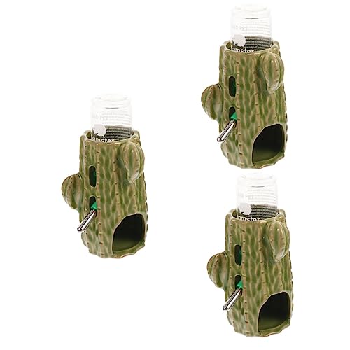 MILISTEN 3 Sätze Wasserflasche für Hamster Hamsterwasser Ratte Wasserflasche Vogelzubehör hamsterzubehör Hamster zubehör tägliche Chinchillaflasche tägliche Hamstertränke Keramik Green von Milisten