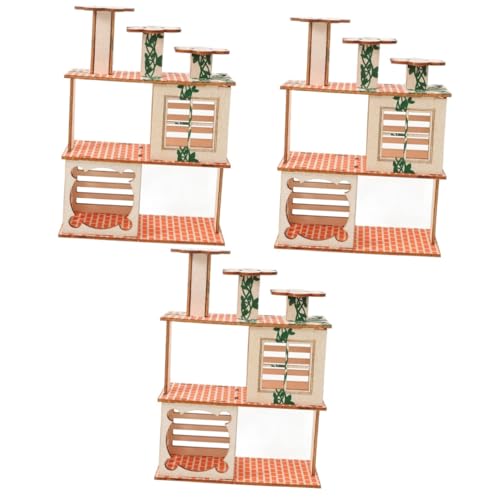 MILISTEN 3 Stück Hamster Klettergerüst Hamster Villa Holzvilla Versteck Holz Rattenversteck Käfig Eichhörnchen Versteck Rattenzubehör Hamsterversorgung Rattenhaus Hamster Holzhütte MILISTEN 3 Stück Hamster Klettergerüst Hamster Villa Holzvilla Versteck Holz Rattenversteck Käfig Eichhörnchen Versteck Rattenzubehör Hamsterversorgung Rattenhaus Hamster Holzhütte von Milisten
