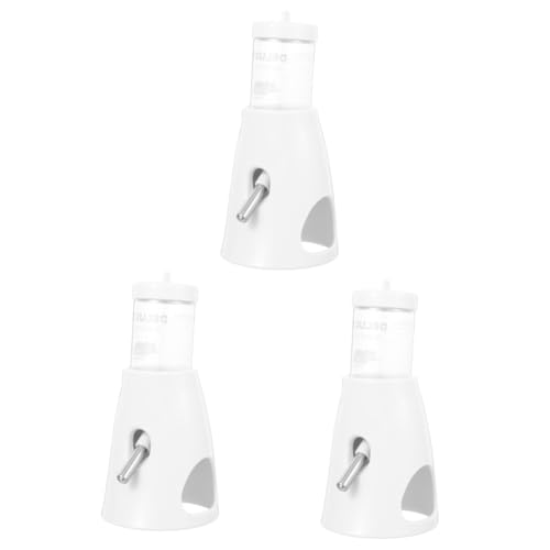 MILISTEN Hamsterflasche 3 Stück Hamster Wasserflasche Chinchilla Haushalts Wasserspender Praktischer Wasserspender Hamsterkäfig Zubehör Kaninchen Tränke Boutwille Käfig Hamster Tränke Pp Weiß von Milisten