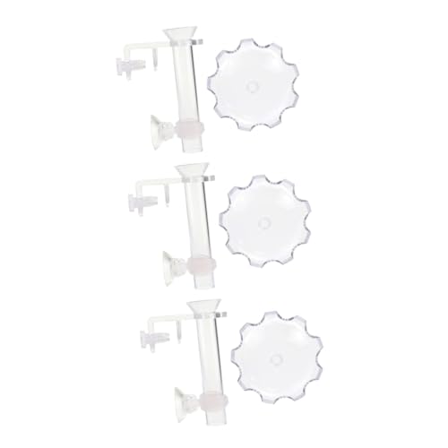 Milisten 3St Futterrohr für Garnelen Glas Garnelenplatte Feeder Aquarium Futterautomat für Garnelen Garnelen-Fütterungsschlauch aus Acryl Kristallgarnelen Zubringer von Milisten