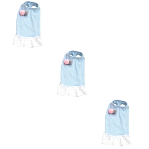MILISTEN 3st Hundekleid Haustierröcke Kleidung Für Haustiere Kostüme Blauer Rock Geführter Rock Haustierkleidung Outfitt Dealspet-zubehör Rückenbekleidung Outfits Der Rücken Spitzenkleid MILISTEN 3st Hundekleid Haustierröcke Kleidung Für Haustiere Kostüme Blauer Rock Geführter Rock Haustierkleidung Outfitt Dealspet-zubehör Rückenbekleidung Outfits Der Rücken Spitzenkleid von Milisten