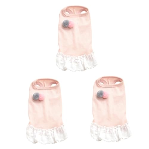 Milisten 3 Stücke Hund Kurze Kleid Rock Weste Kostüm Atmungsaktive Spitze Rundhals Haustier Bekleidung Größe XXL Hund Kleid Milisten 3 Stücke Hund Kurze Kleid Rock Weste Kostüm Atmungsaktive Spitze Rundhals Haustier Bekleidung Größe XXL Hund Kleid von Milisten