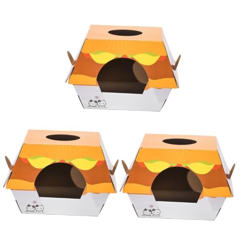 MILISTEN 3st Hamburger Katzennest Kätzchenspielzeug Katzenhaus Im Freien Katzenbett Im Freien Outdoor-spielsets Kreativer Katzenkratzer Kratzpad Wellpapier Kratzbaum Für Katzen Draussen MILISTEN 3st Hamburger Katzennest Kätzchenspielzeug Katzenhaus Im Freien Katzenbett Im Freien Outdoor-spielsets Kreativer Katzenkratzer Kratzpad Wellpapier Kratzbaum Für Katzen Draussen von Milisten