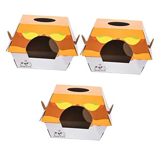 MILISTEN Katze Burg 3st Hamburger Katzennest Kratzbaum Für Wohnungskatzen Kreativer Katzenkratzer Katzenhaus Aus Wellpappe Katzenzwinger Im Freien Haustierartikel Kratzen Wellpapier Welpenbett Drinnen MILISTEN Katze Burg 3st Hamburger Katzennest Kratzbaum Für Wohnungskatzen Kreativer Katzenkratzer Katzenhaus Aus Wellpappe Katzenzwinger Im Freien Haustierartikel Kratzen Wellpapier Welpenbett Drinnen von Milisten