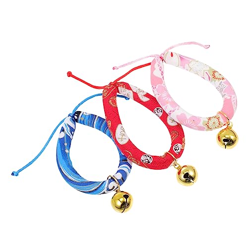 MILISTEN 3St Katzenhalsband Weihnachtsmann-Halskette Welpenhalsbänder für kleine Welpen Tier kostüm tierkostüm Halsketten eine Halskette Halsband für Haustier hundehalsband dekor Kätzchen von Milisten