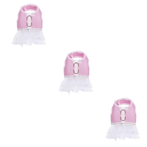MILISTEN 3St Welpengeschirr Kätzchen-Shirt Welpenmantel Hunderobe Welpen-Weihnachts-Outfit Welpenkleid Weihnachtsmann-Kleid formelle Kleidung Hundekleid Welpenrobe Weste Sommerartikel Rosa MILISTEN 3St Welpengeschirr Kätzchen-Shirt Welpenmantel Hunderobe Welpen-Weihnachts-Outfit Welpenkleid Weihnachtsmann-Kleid formelle Kleidung Hundekleid Welpenrobe Weste Sommerartikel Rosa von Milisten