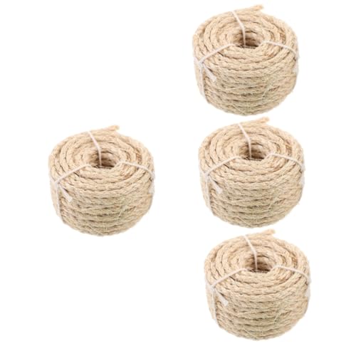 Milisten 4 Rollen Hanfseil Kratzer auswechselbares Kratzseil Sisalfaserseil DIY Seil Natürliches Sisalseil Katzenkratzbrett Ersatzseil verschleißfestes Kratzbaumseil stabiles Kratzbaumseil Milisten 4 Rollen Hanfseil Kratzer auswechselbares Kratzseil Sisalfaserseil DIY Seil Natürliches Sisalseil Katzenkratzbrett Ersatzseil verschleißfestes Kratzbaumseil stabiles Kratzbaumseil von Milisten