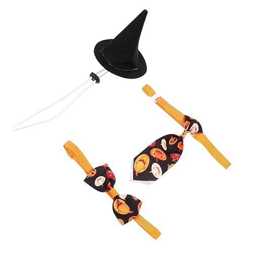 MILISTEN 4 Sätze Haustier-Halloween-Hut Welpenhalsband Haustier-Cosplay-Hut Halloween-Halsband Mit Fliege Für Haustiere Hundehalsbänder Für Welpen Halloween-hundekrawatte Kleidung Polyester MILISTEN 4 Sätze Haustier-Halloween-Hut Welpenhalsband Haustier-Cosplay-Hut Halloween-Halsband Mit Fliege Für Haustiere Hundehalsbänder Für Welpen Halloween-hundekrawatte Kleidung Polyester von Milisten