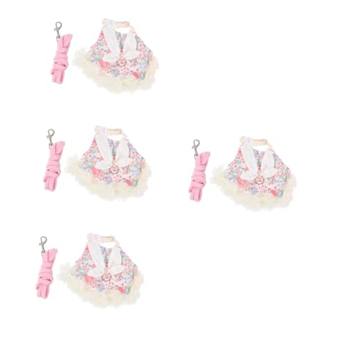 Milisten 4 Sätze Kleidung für Haustierkaninchen kleine Haustierkleidung Hasenkleidung Leinen für Hunde hasenkostüme Bunny Costume Hasenkostü Leine Hasengeschirr für draußen Baumwolle Rosa Milisten 4 Sätze Kleidung für Haustierkaninchen kleine Haustierkleidung Hasenkleidung Leinen für Hunde hasenkostüme Bunny Costume Hasenkostü Leine Hasengeschirr für draußen Baumwolle Rosa von Milisten