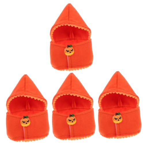 Milisten 4 Stück Halloween-Hut Kaninchen Hasenkleidung Bunter Haustierhut Party Süßer Hut Süße Haustiermütze Hund Geburtstag Bandana Bunte Haustierkappen Hasenmütze Kätzchen Hut Baumwolle von Milisten