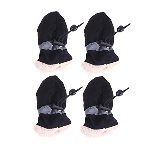 Milisten 4 Stück Stiefel für Hunde pfotenschutz für Hunde hundeschuhe Hundestiefel, Pfotenschutz für den Winter Schwarze Socken Regenstiefel Schneestiefel Haustierschuhe Schuhe für Hunde Milisten 4 Stück Stiefel für Hunde pfotenschutz für Hunde hundeschuhe Hundestiefel, Pfotenschutz für den Winter Schwarze Socken Regenstiefel Schneestiefel Haustierschuhe Schuhe für Hunde von Milisten