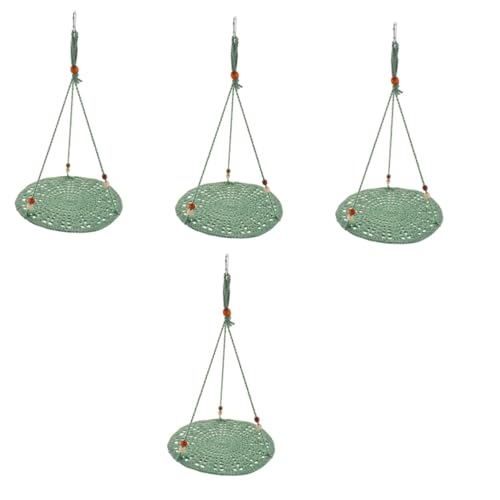 MILISTEN 4 Stück Sommer Hängematte Reptil Eidechsen-Hängemattenschaukel Papageienspielzeug Rattenzeug Animal Toys Tier Spielzeug Schlangenhängematte Bartagame Hängematte Baumwollseil Green MILISTEN 4 Stück Sommer Hängematte Reptil Eidechsen-Hängemattenschaukel Papageienspielzeug Rattenzeug Animal Toys Tier Spielzeug Schlangenhängematte Bartagame Hängematte Baumwollseil Green von Milisten
