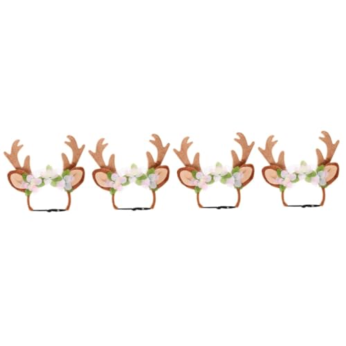 MILISTEN 4 Stück Stirnband aus Elchgeweih Verstellbarer Elchhut für Haustiere Haustier-Weihnachts-Stirnband leichte Haarspangen Haustier Weihnachtskopfschmuck Tierhaarreifen kurzer Plüsch MILISTEN 4 Stück Stirnband aus Elchgeweih Verstellbarer Elchhut für Haustiere Haustier-Weihnachts-Stirnband leichte Haarspangen Haustier Weihnachtskopfschmuck Tierhaarreifen kurzer Plüsch von Milisten