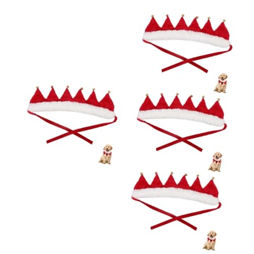 MILISTEN 4 Stück Weihnachts Haustierhalsband Weihnachts Welpenhalsband Haustier Partyzubehör Weihnachts Hundehalsband Mit Glöckchen Hundehalsband Personalisiertes Halstuch MILISTEN 4 Stück Weihnachts Haustierhalsband Weihnachts Welpenhalsband Haustier Partyzubehör Weihnachts Hundehalsband Mit Glöckchen Hundehalsband Personalisiertes Halstuch von Milisten