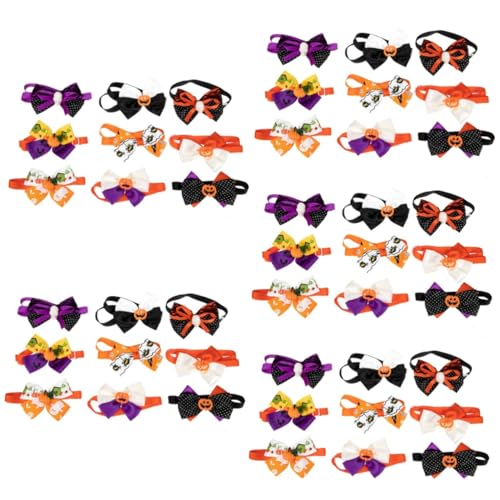 MILISTEN 45 STK Haustier Fliege Katzenfliege Halskrawatte für Haustiere Welpen Hunde kostüme Halloween Dog Halloween Costume -Requisite Fliegen für Hunde Hund Fliege Filztuch von Milisten