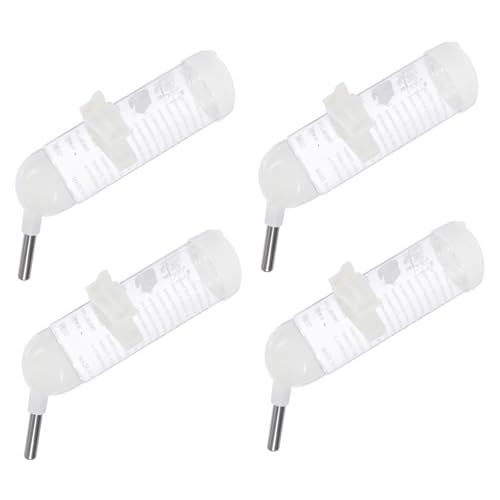 MILISTEN 4er-Pack Futterspender für Haustierkäfige Auslaufsicherer Wasserkocher 125 Ml Wasserflasche für Hamster Weißes Material MILISTEN 4er-Pack Futterspender für Haustierkäfige Auslaufsicherer Wasserkocher 125 Ml Wasserflasche für Hamster Weißes Material von Milisten