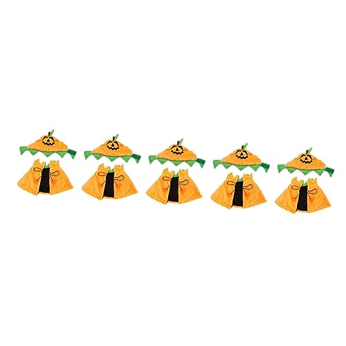Milisten 5 Sätze Haustier-Umhang Haustier-Halloween- Weihnachtsmann-Umhang ausgestopfter Welpe Dog Costume Hunde kostüme Katzen-Cape-Hut-Kit Haustier-Kürbis-Mantel-Hut Plüsch Milisten 5 Sätze Haustier-Umhang Haustier-Halloween- Weihnachtsmann-Umhang ausgestopfter Welpe Dog Costume Hunde kostüme Katzen-Cape-Hut-Kit Haustier-Kürbis-Mantel-Hut Plüsch von Milisten
