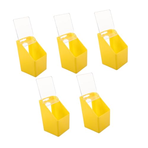 MILISTEN 5 Stück Teiliges Kunststoff Hänge-futterspender mit Deckel Einloch Tauben Futterbox für Vogelkäfige Multifunktionaler Futter Wasserspender für Tauben Wellensittiche Wachteln und MILISTEN 5 Stück Teiliges Kunststoff Hänge-futterspender mit Deckel Einloch Tauben Futterbox für Vogelkäfige Multifunktionaler Futter Wasserspender für Tauben Wellensittiche Wachteln und von Milisten