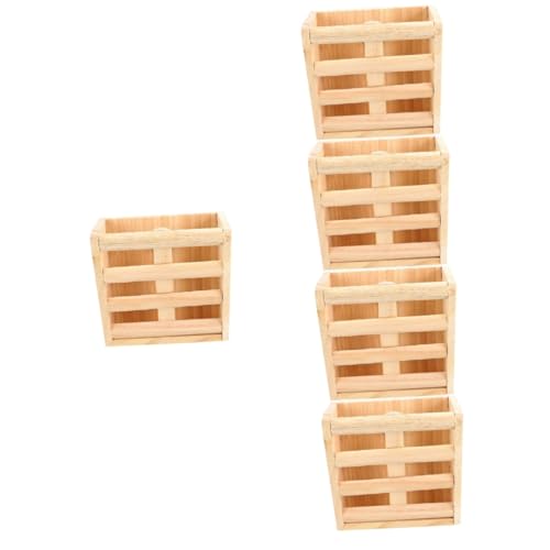 MILISTEN 5St Grasrahmen Hasen heuraufe Kaninchenfutter Holzheuraufe Heuhalter Heubehälter Hamstergras Futterspender für Haustiere Hamsterfutterautomat aus Holz Hamster-Grasregal Khaki MILISTEN 5St Grasrahmen Hasen heuraufe Kaninchenfutter Holzheuraufe Heuhalter Heubehälter Hamstergras Futterspender für Haustiere Hamsterfutterautomat aus Holz Hamster-Grasregal Khaki von Milisten