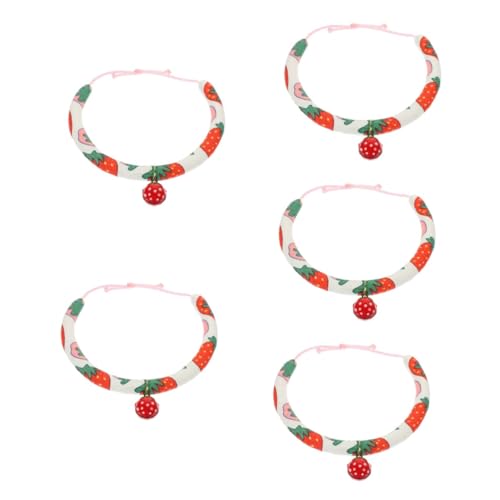 Milisten 5 Stück Dekoratives Katzenhalsband Mit Glöckchen Entzückendes Bedrucktes Haustierhalsband Für Urlaubsspaß Milisten 5 Stück Dekoratives Katzenhalsband Mit Glöckchen Entzückendes Bedrucktes Haustierhalsband Für Urlaubsspaß von Milisten