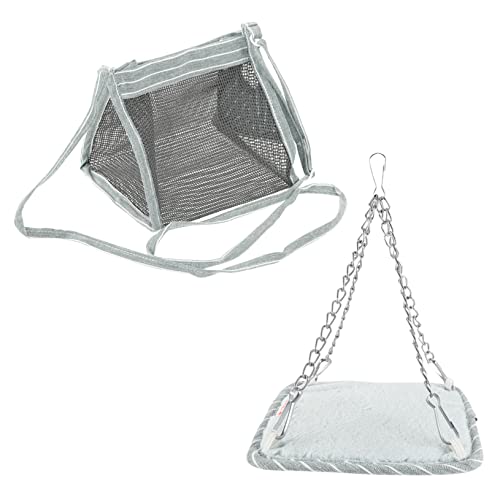 MILISTEN 3sets Hamster Tragen Fall Käfig Haustier Reisetasche Mit Atmungsaktive Hängematte Für Outdoor 2 Stücke * 3 von Milisten