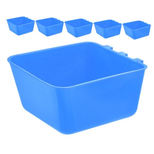 MILISTEN 6 Stück Bird Bowl Kaninchen -fütterungstasse Hühnerwasserbecher Hasenfutternapf Hühner Gießbecher Tränkebecher Für Geflügel Tierische Wasserschüssel Käfig Wassernapf Sport Blue von Milisten