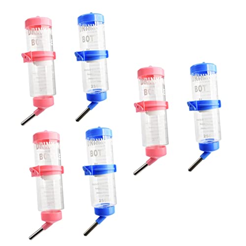 MILISTEN 6 Stück Kleine Haustier Trinkbrunnen Rattenkäfig Hasen Wasserflasche Wasserflasche Für Kaninchen Tier Wasserspender Kleine Haustier Trinkflasche Haustier Wasserflasche von Milisten