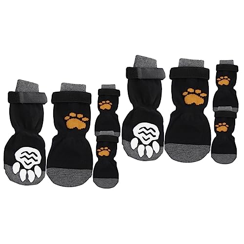 MILISTEN 8 STK Haustier Hund Socken Anti-Hunde-Stiefel waschbare Socken aus Baumwolle Schuhe für hundepfoten hundesocken entzückende Pfotenschützer Haustiersocken Kleiner Hund Zubehör von Milisten