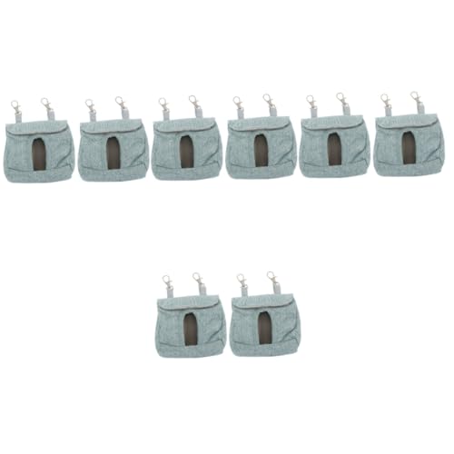 MILISTEN 8 STK Kleidersack Hase Feeder Für Kaninchen Guinea-Tasche Hängendes Kaninchen Chinchilla-aufbewahrungshalter Meerschweinchenhalter Hängende Lagerkrippe Häschen-Feeder Stoff Blue von Milisten