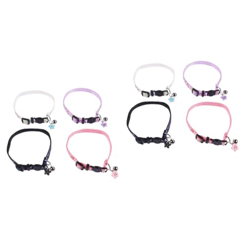 MILISTEN 8 Stück Katzenhalsband Haustierhalskette Haustierhalskette Haustierkette Haustierglockenhalsband Kätzchenhalsband Haustierhalsband Haustierkrawatten Haustierhalskette von Milisten