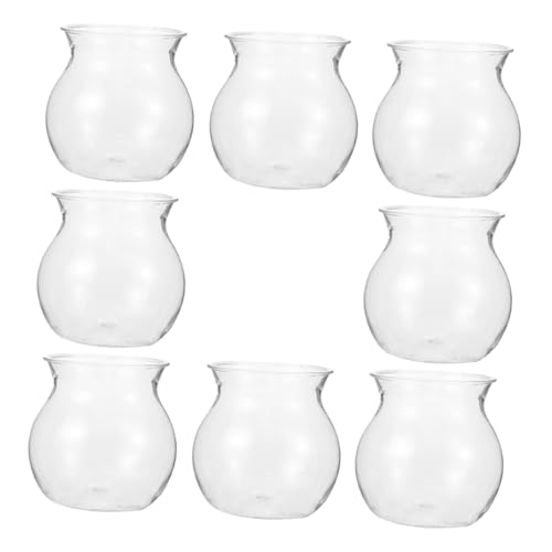 MILISTEN 8 Stück Mikro Landschaftsflaschen Glühbirnen Vase Terrarium Behälter Fischglas Luftpflanzenhalter Pflanzenterrarium Sukkulenten Pflanztopf Hyazinthenvase Kunststoff von Milisten