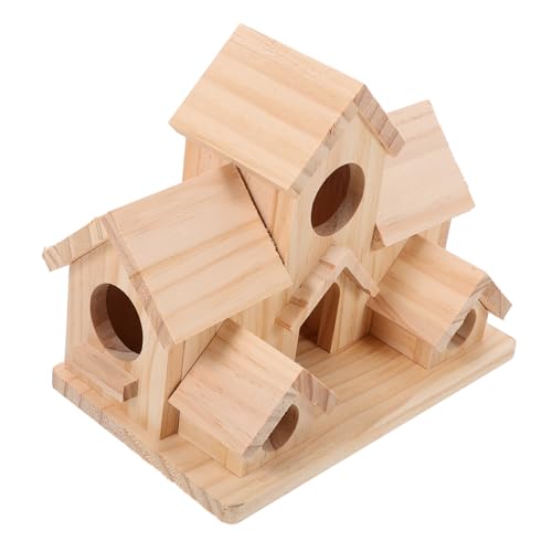 Milisten Außenhänge -Vogelhaus im Freien handgefertigt groß Nester klein Häuser draußen Vogel Fütterer vogelhaus aus Holz Vogelnest Vogelhaus-Gartenpfähle Vogelfütterer Beige Milisten Außenhänge -Vogelhaus im Freien handgefertigt groß Nester klein Häuser draußen Vogel Fütterer vogelhaus aus Holz Vogelnest Vogelhaus-Gartenpfähle Vogelfütterer Beige von Milisten