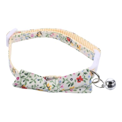 MILISTEN dekoratives Kätzchenhalsband seidenband bändchen katzenparty entzückendes Katzenhalsband Süßes Katzenhalsband mit Glöckchen Schottenstoff kleine Sonnenblume Zubehör Polyester-Nylon von Milisten