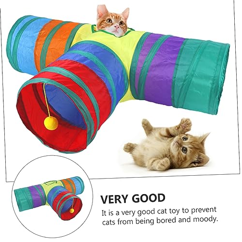 MILISTEN Faltbarer Katzen Spieltunnel Rascheltunnel Katzenspielzeug aus Strapazierfähigem und Leicht Tragbar für Wohnungskatzen zur Beschäftigung und Unterhaltung MILISTEN Faltbarer Katzen Spieltunnel Rascheltunnel Katzenspielzeug aus Strapazierfähigem und Leicht Tragbar für Wohnungskatzen zur Beschäftigung und Unterhaltung von Milisten