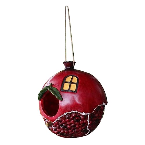 MILISTEN Gartenharz Vogelhaus Mit Granatapfel Design Hängendes Für Outdoor Dekoration Und Langlebig Für Garten Fensterbrett Kreativer Vogelschmuck MILISTEN Gartenharz Vogelhaus Mit Granatapfel Design Hängendes Für Outdoor Dekoration Und Langlebig Für Garten Fensterbrett Kreativer Vogelschmuck von Milisten