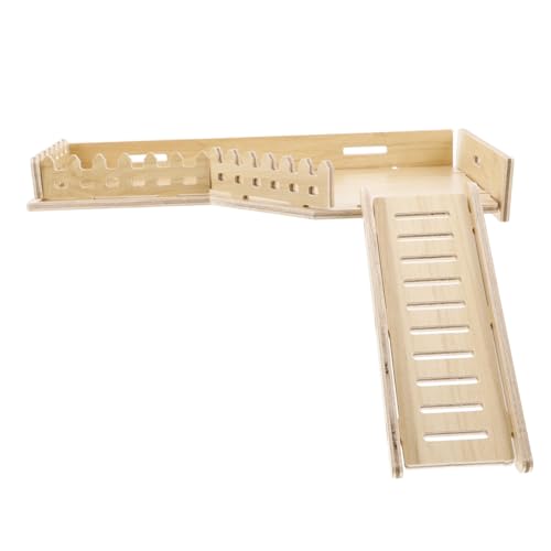 MILISTEN Hamsterleiter Plattform aus Massivem Holz mit Leiter Kletterspielzeug für Zwerghamster Gerbils Ratten Vielseitige Kleintier plattform Zubehör für Käfigspaß MILISTEN Hamsterleiter Plattform aus Massivem Holz mit Leiter Kletterspielzeug für Zwerghamster Gerbils Ratten Vielseitige Kleintier plattform Zubehör für Käfigspaß von Milisten