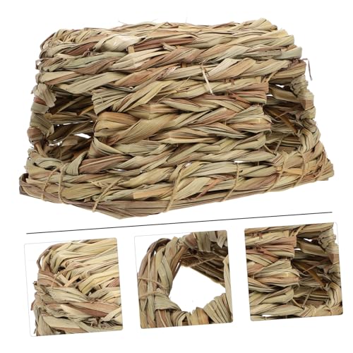 MILISTEN Handgefertigtes Hamster Nest aus Stroh Atmungsaktiver Tunnel als Versteck und Spielplatz für Kleine Haustiere Wie Zwerghamster und Mäuse Platzsparend als Käfigzubehör und Geschenk MILISTEN Handgefertigtes Hamster Nest aus Stroh Atmungsaktiver Tunnel als Versteck und Spielplatz für Kleine Haustiere Wie Zwerghamster und Mäuse Platzsparend als Käfigzubehör und Geschenk von Milisten