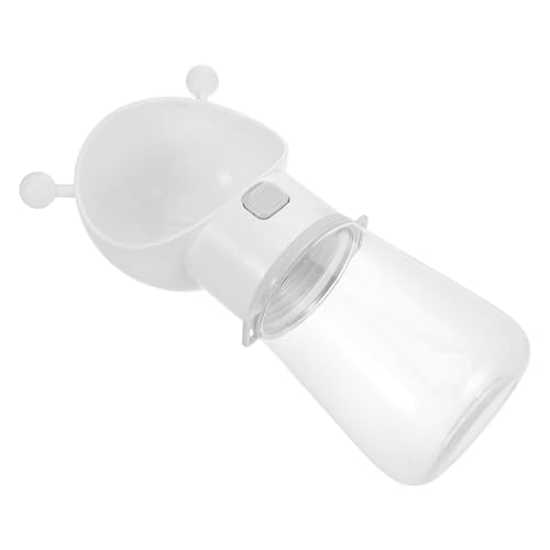 MILISTEN Haustier Tragbarer Wasserbecher Hundegingzubehör Hundereisen Accessoires Trinkbecher Für Haustiere Hund Wasserflasche Outdoor-hundeversorgung Wasserspender Für Welpen Weiß PVC von Milisten